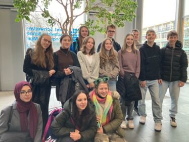 TeilnehmerInnen des Wettbewerbs "Jugend debattiert"