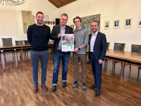 Preisverleihung Umweltpreis der Stadt Waltrop mit Herrn Bürgermeister Mittelbach