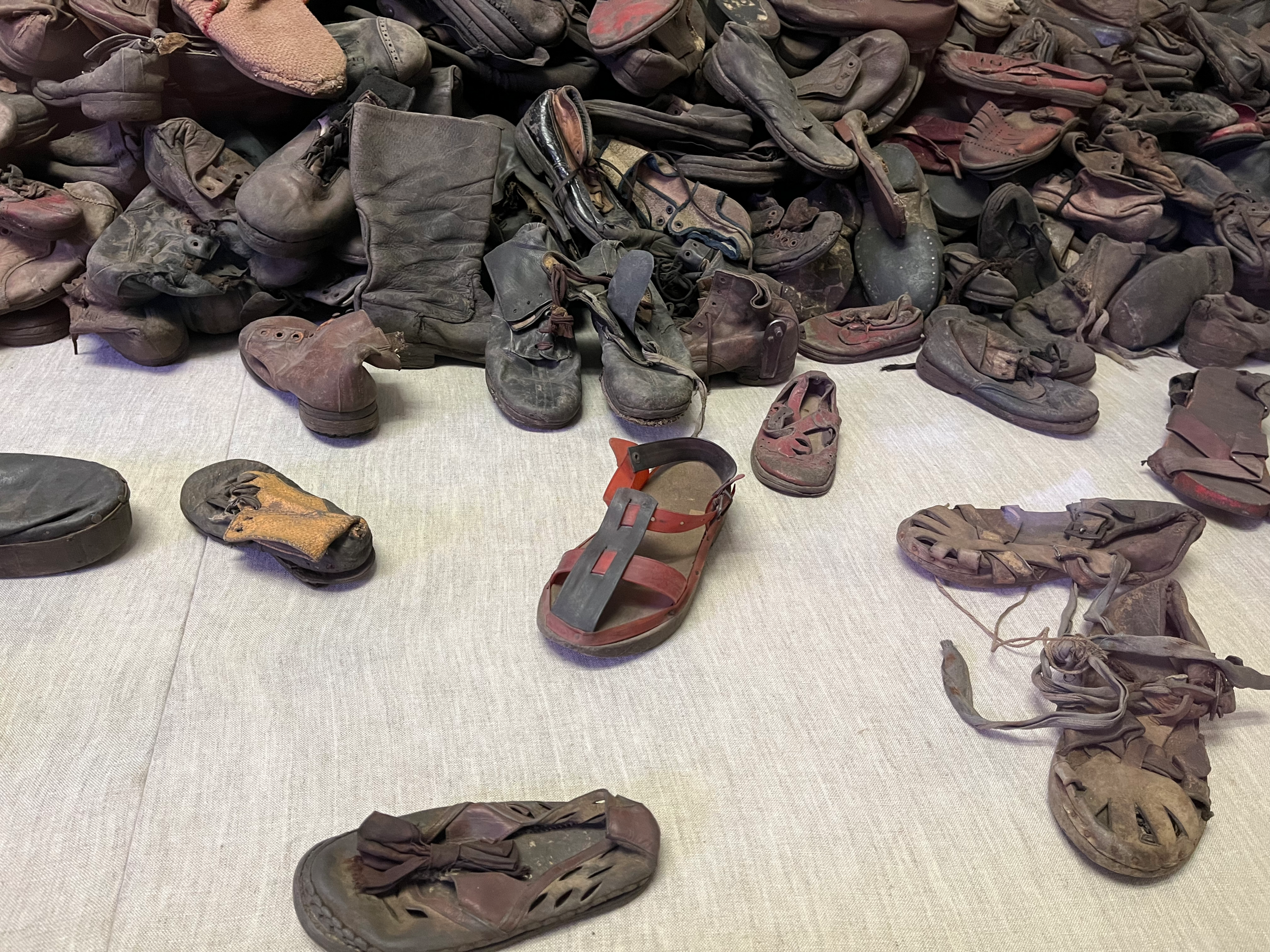 Schuhe der Häftlinge